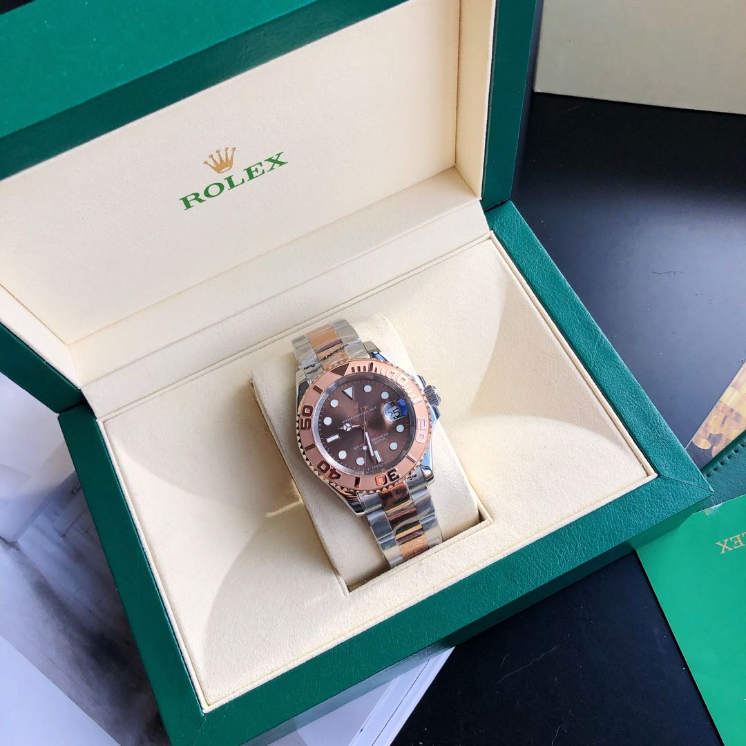 YACHT-MASTE EVEROSE GOLD BROWN DIAL