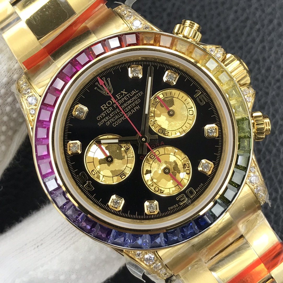 DAYTONA GOLD CUSTOM RAINBOW 116528