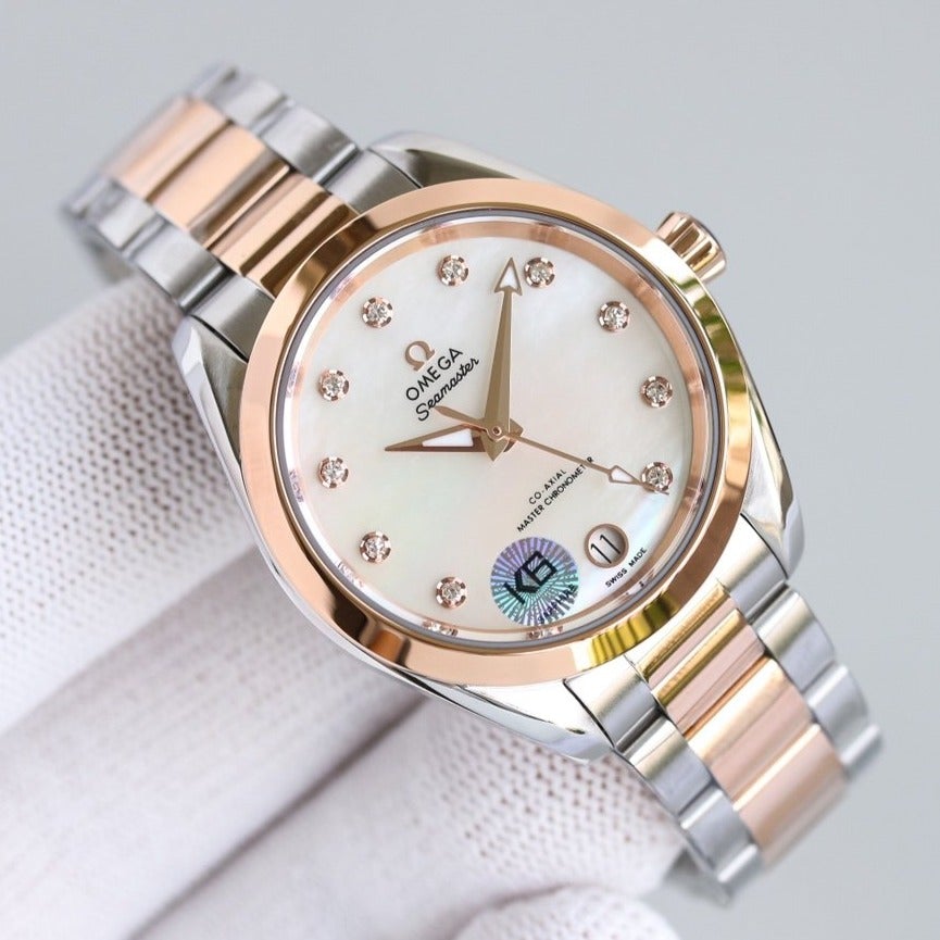 SEAMASTER CO-AXIAL 34MM ROSE GOLD STEEL