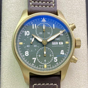 PILOT DAY-DATE CHRONOGRAPH RED GOLD GREEN DIAL