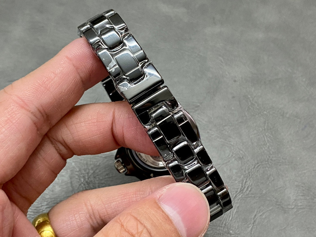 J12 Automatic Black Ceramic White Numerals Black Dial