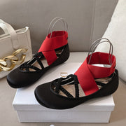 Dior Ballet Shoe Black Red Sheepskin Frabic 174737