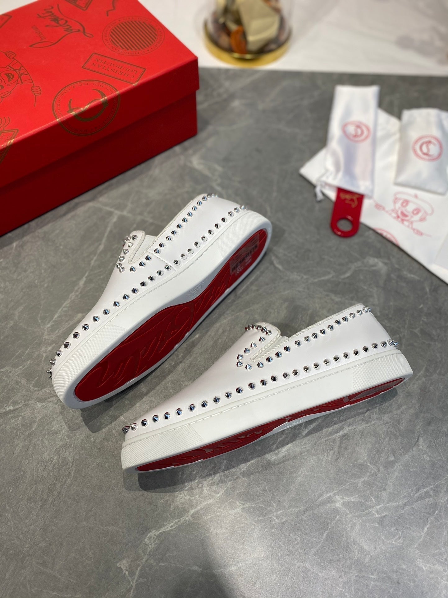 CL Loafers Cowhide and Spikes 242392