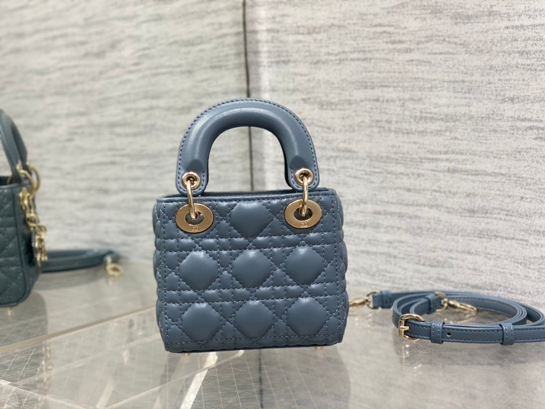micro lady 12 raf blue lambskin ghw