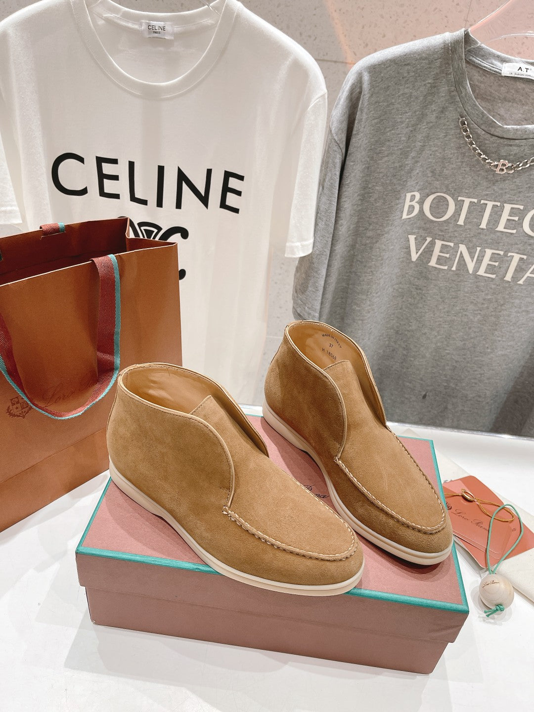 LP HIGH TOP OPEN WALK LOAFERS CAMEL SUEDE