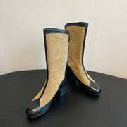 CC 25 Martin Boot Beige Suede Sheepskin 408609