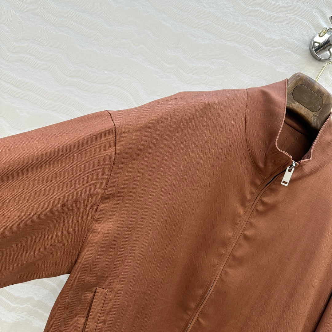 LP 25  Jacket Brown Tencel Linen 293151