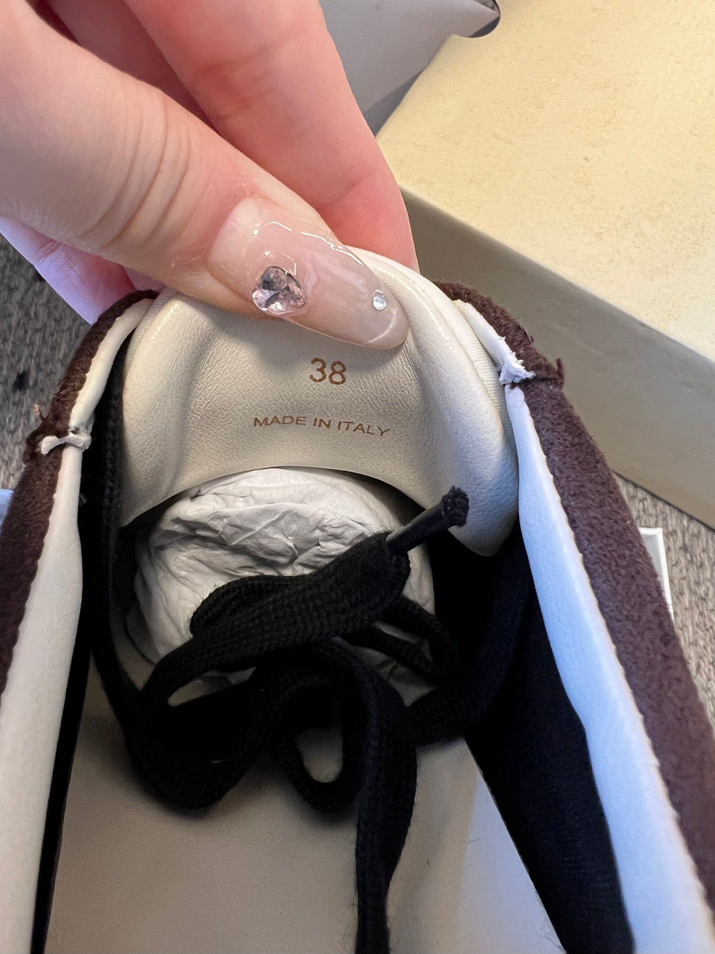 The Row 2025 Sneaker Brown mix Black Suede Canvas 561648