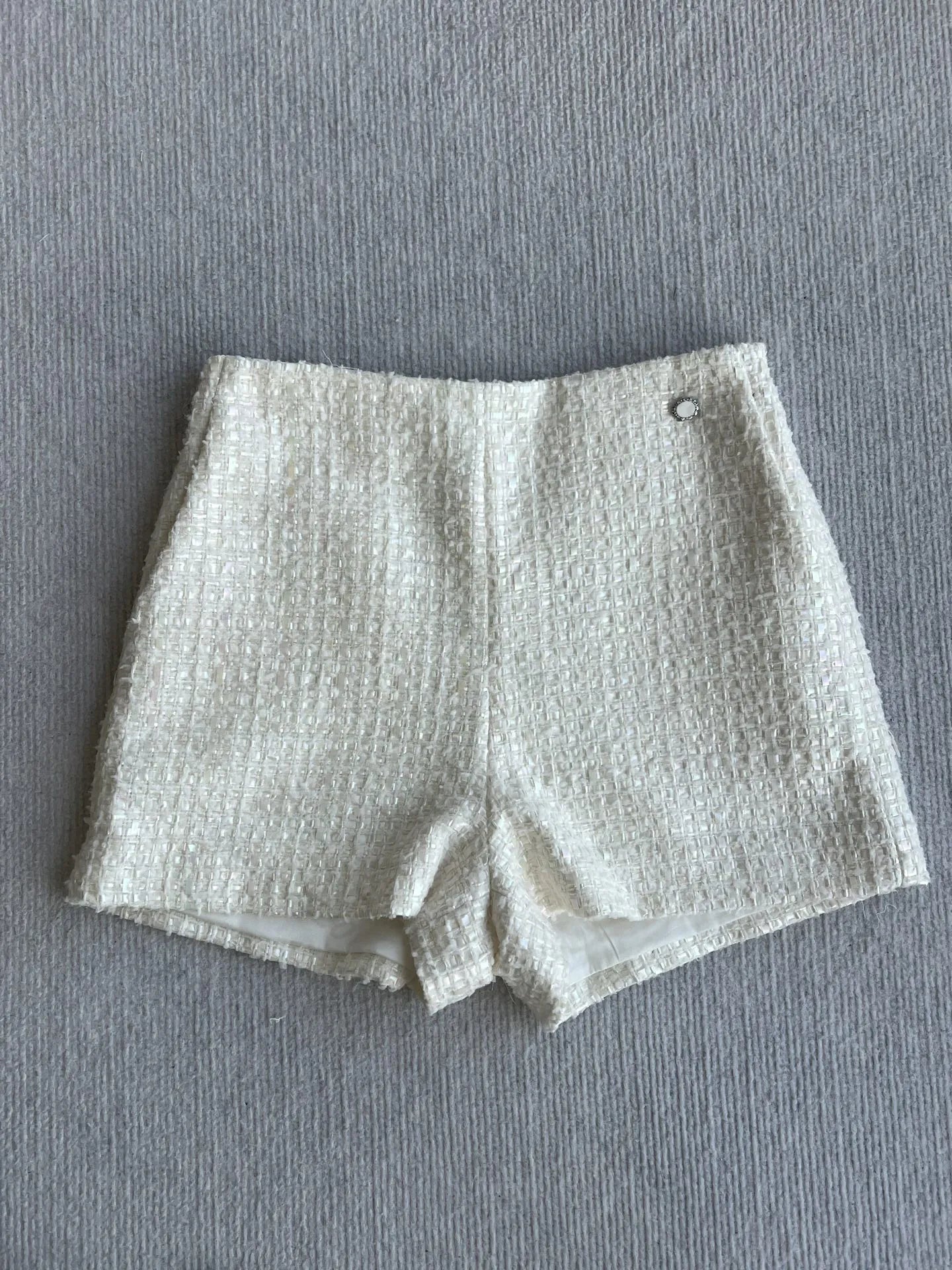 Chanel 2026 Short White Tweed