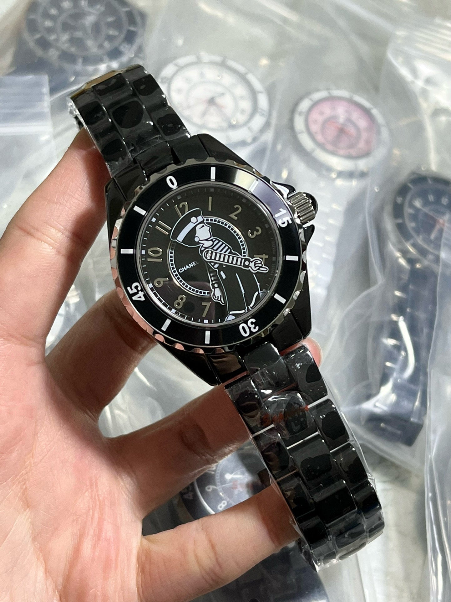J12 38mm Mademoiselle Automatic Black Ceramic
