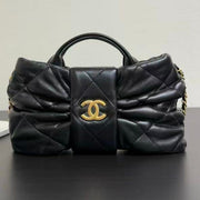 Chanel Bow Bag 26 Black Lambskin