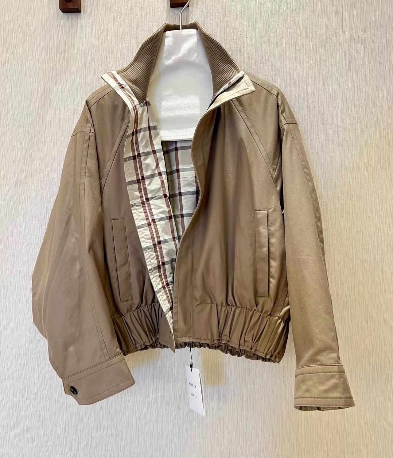 Bottega Veneta Coat Beige Cotton