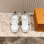 LV Sneakerina Sneaker White Brown Suede calfskin