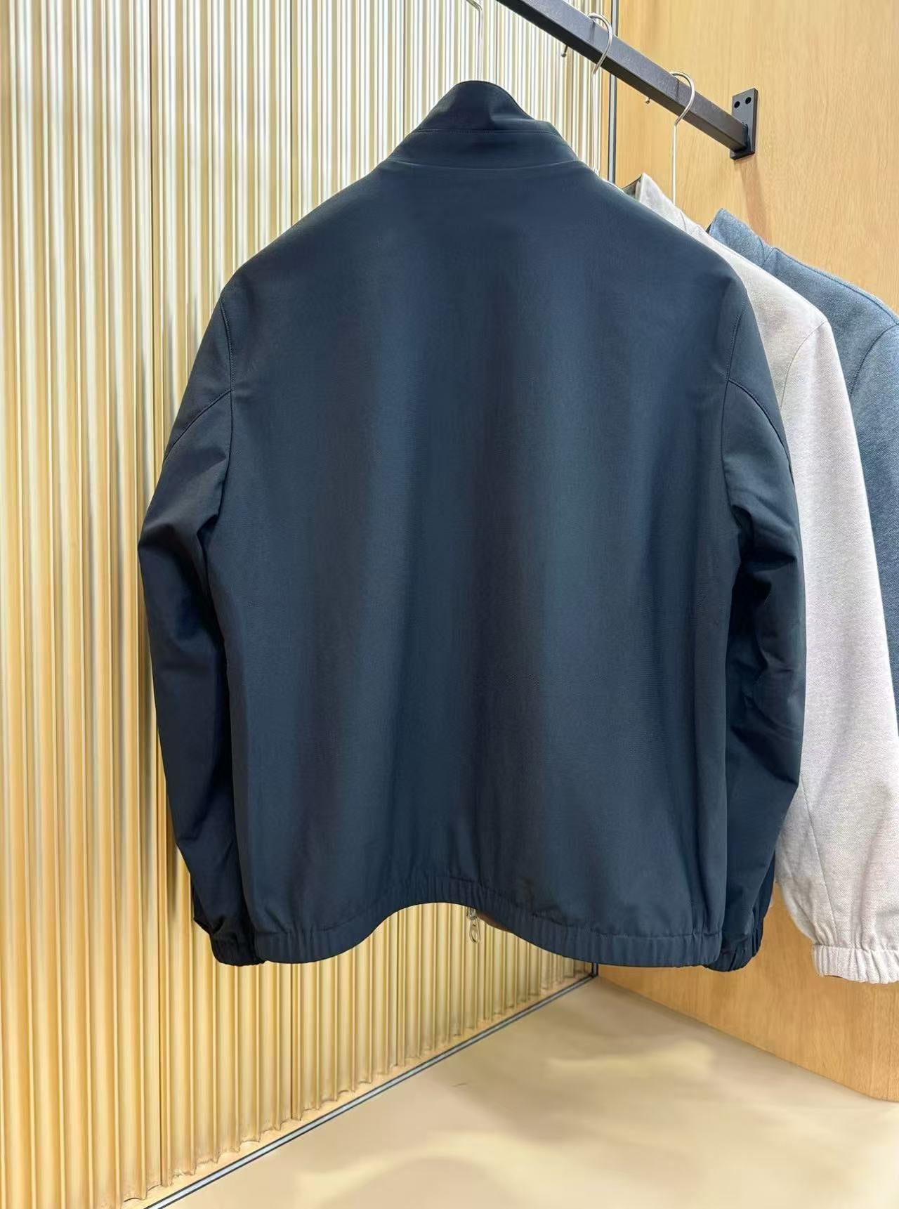 Loro Piana Jacket Blue Brown Fabric Cashmere