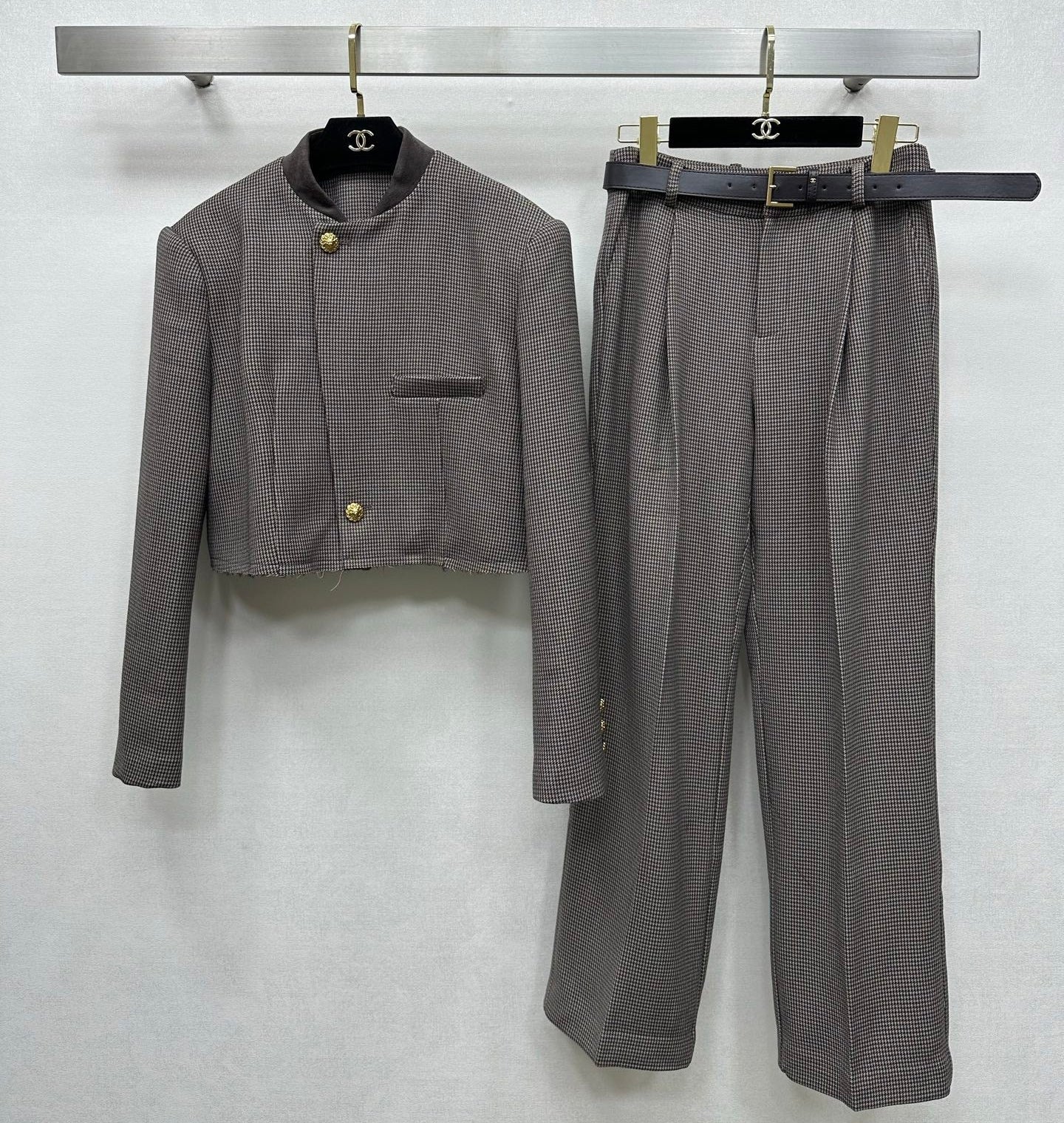 Chanel 2026 Suit Taupe Viscose Polyester