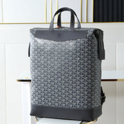 Goyard 2026 Cisalpin Backpack 43cm Grey Black Goyardine Canvas