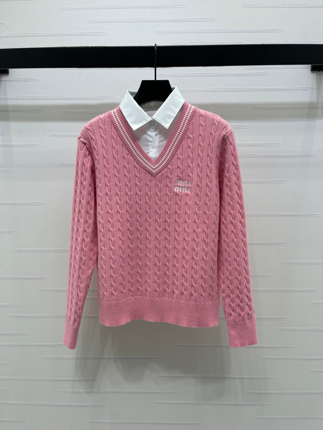 Miumiu 2026 Two-Piece Knit Long-Sleeve Sweater Wool 355489