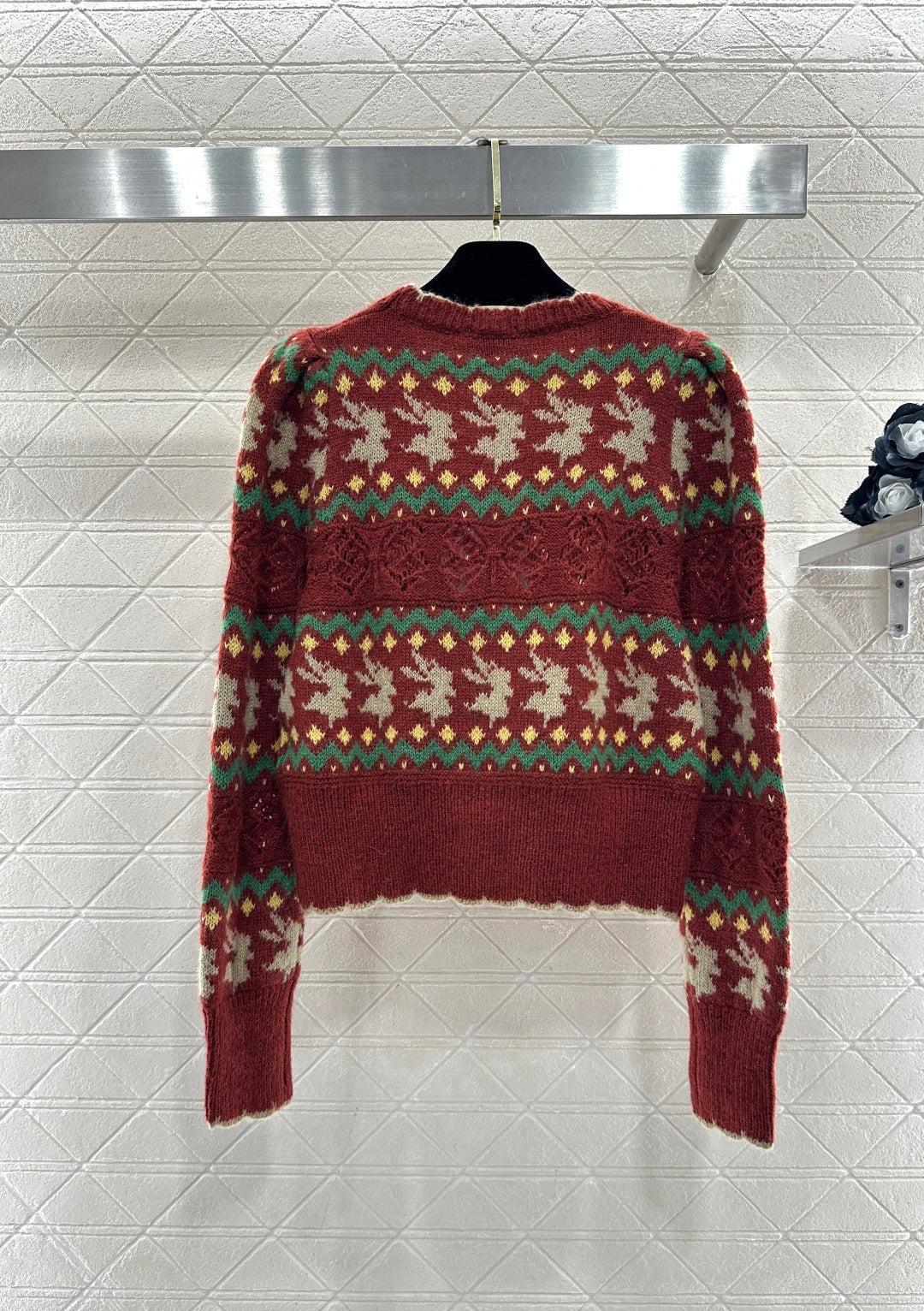 CC 26 Striped Jacquard Knit Cardigan Multicolor Wool Cashmere 331700