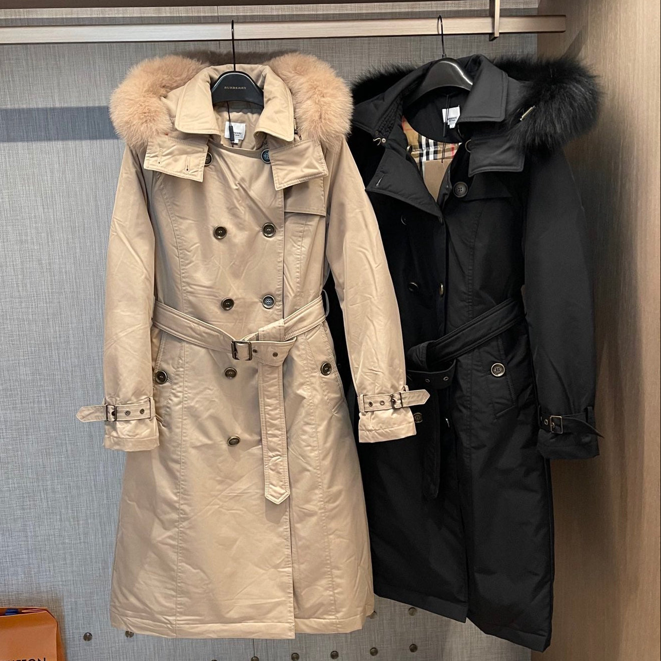 Burberry 25 Double-breasted Retro Brass Button Jacket Polyester Down