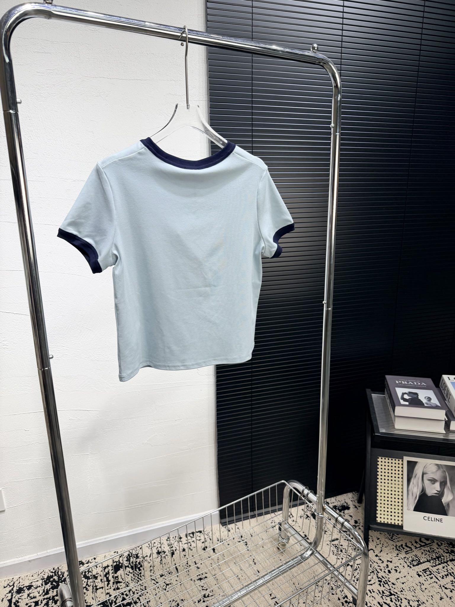 Miumiu 2026 T-shirt Blue and Pink Cotton