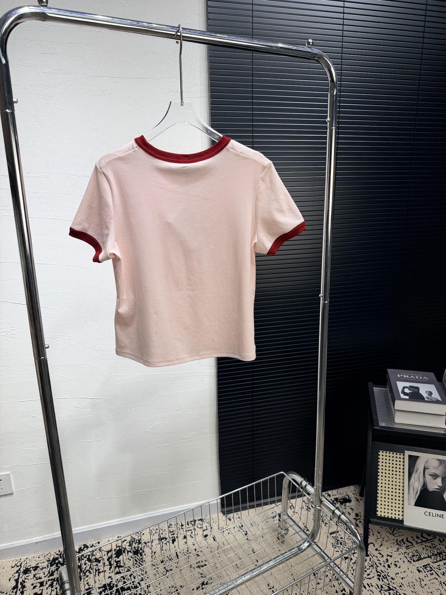 Miumiu 2026 T-shirt Blue and Pink Cotton