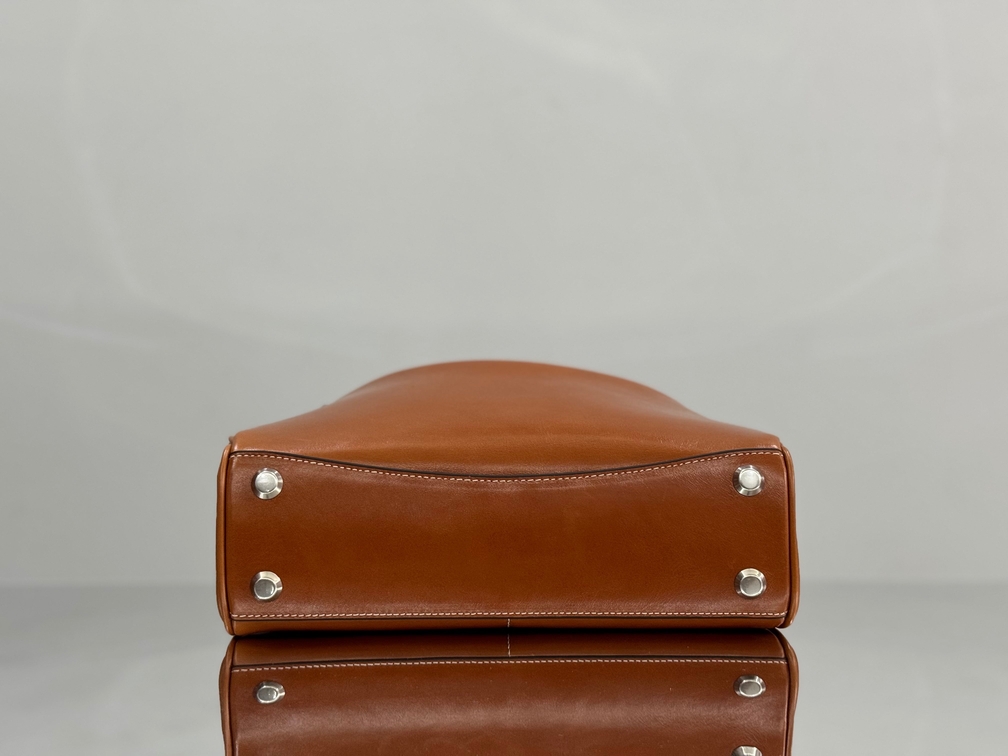 Balenciaga Small Bag 29 Camel Brown Cowhide Sliver Hardware