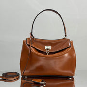 Balenciaga Small Bag 29 Camel Brown Cowhide Silver Hardware
