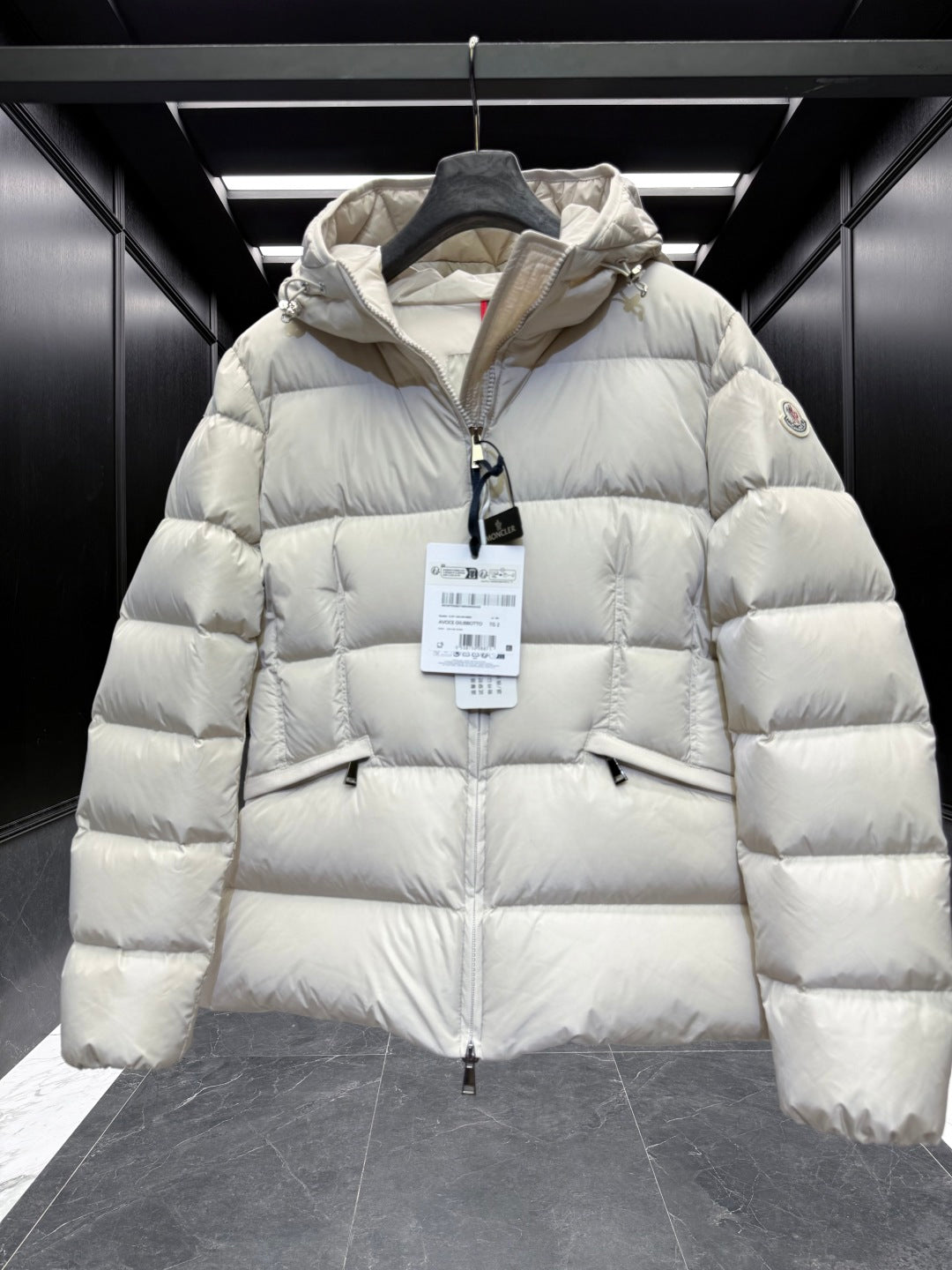 MC 25 Down Jacket  White Polyester 0020