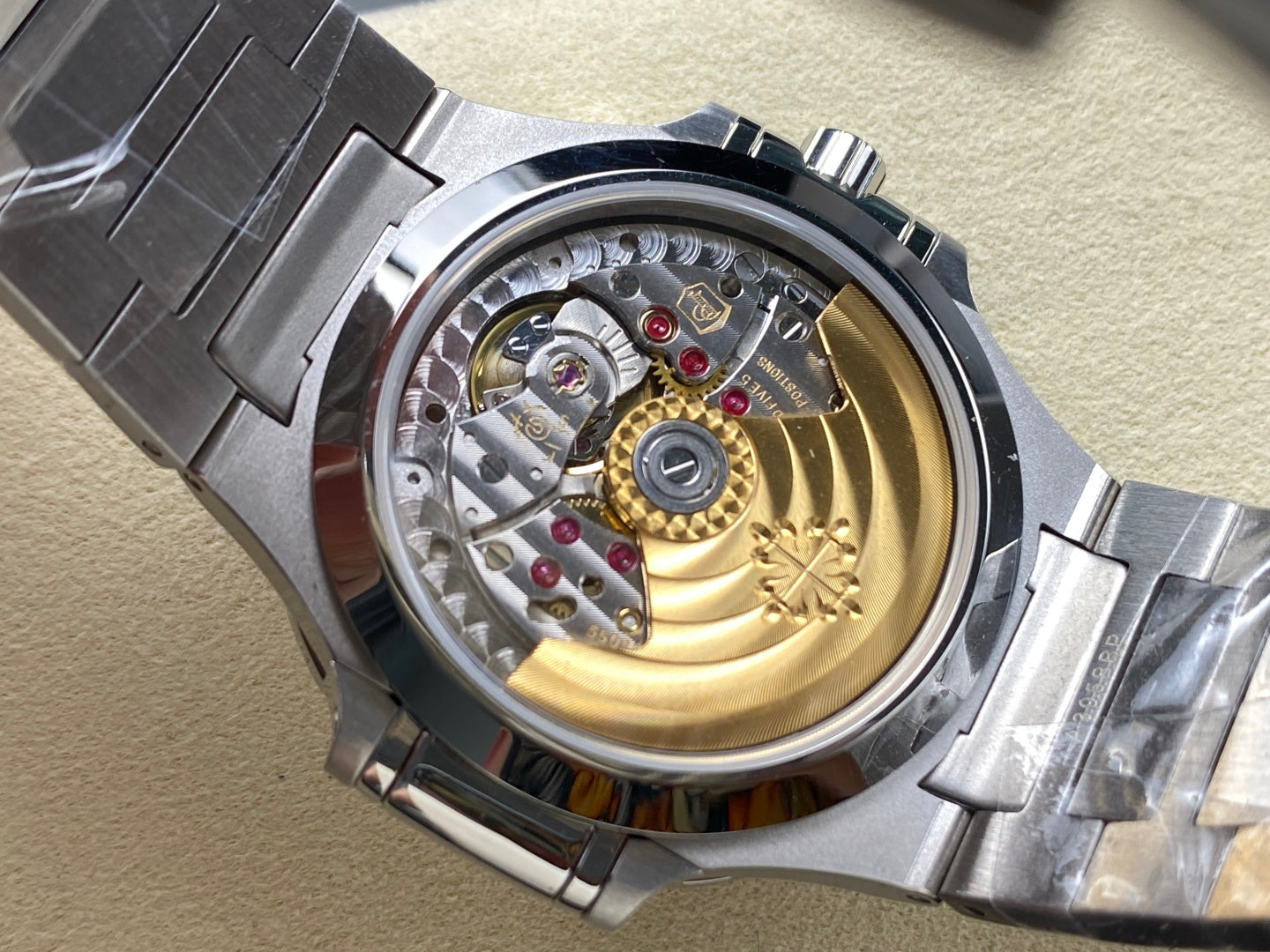 PATEK Nautilus 35.2mm Silver Black Dial