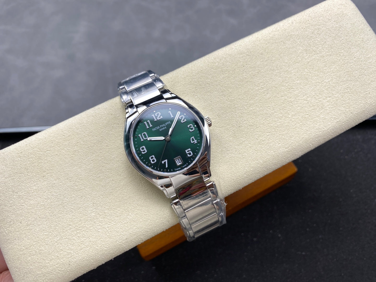 PATEK Twenty-Four 36mm Silver Dark Green Dial