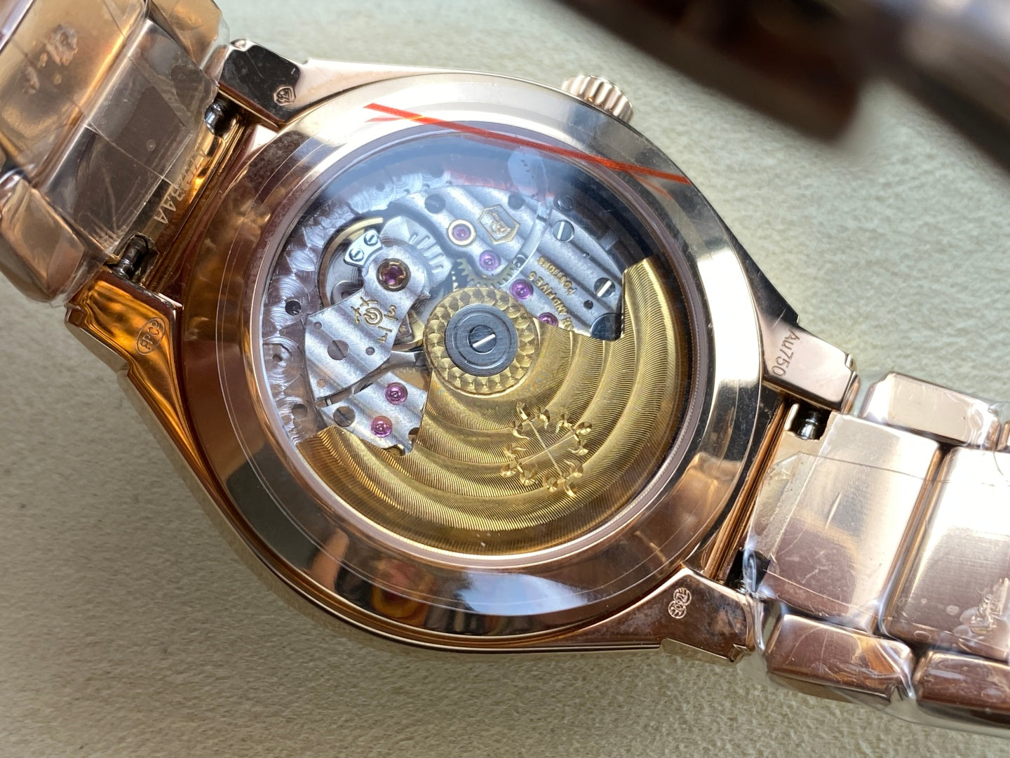 PATEK Twenty-Four 36mm Diamond Pink Gold Champagne Dial