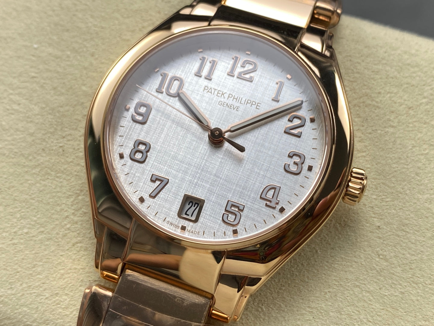 PATEK Twenty-Four 36mm Pink Gold White Dial