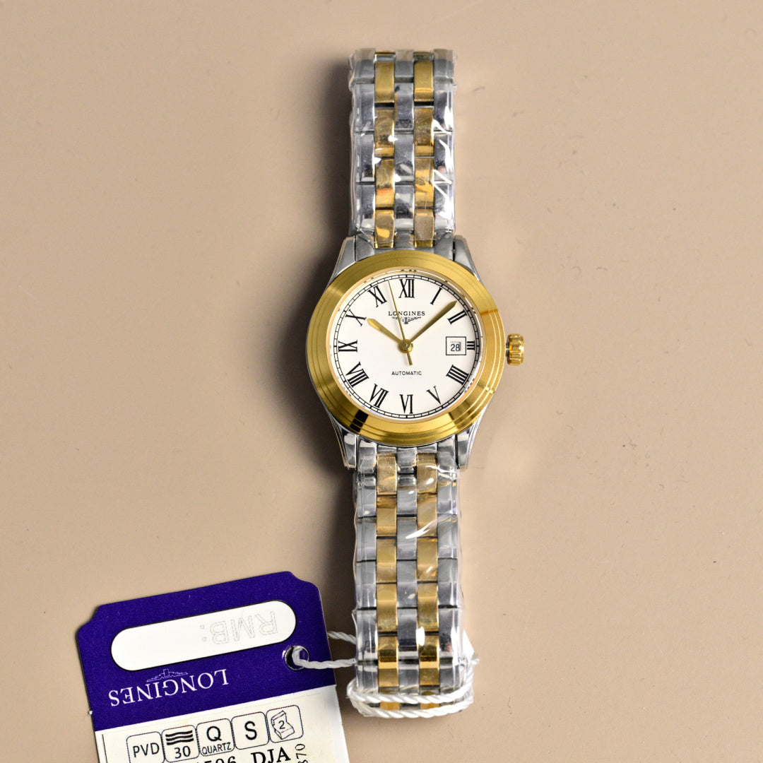 Longines Flagship 28mm Sliver Case Steel Gold