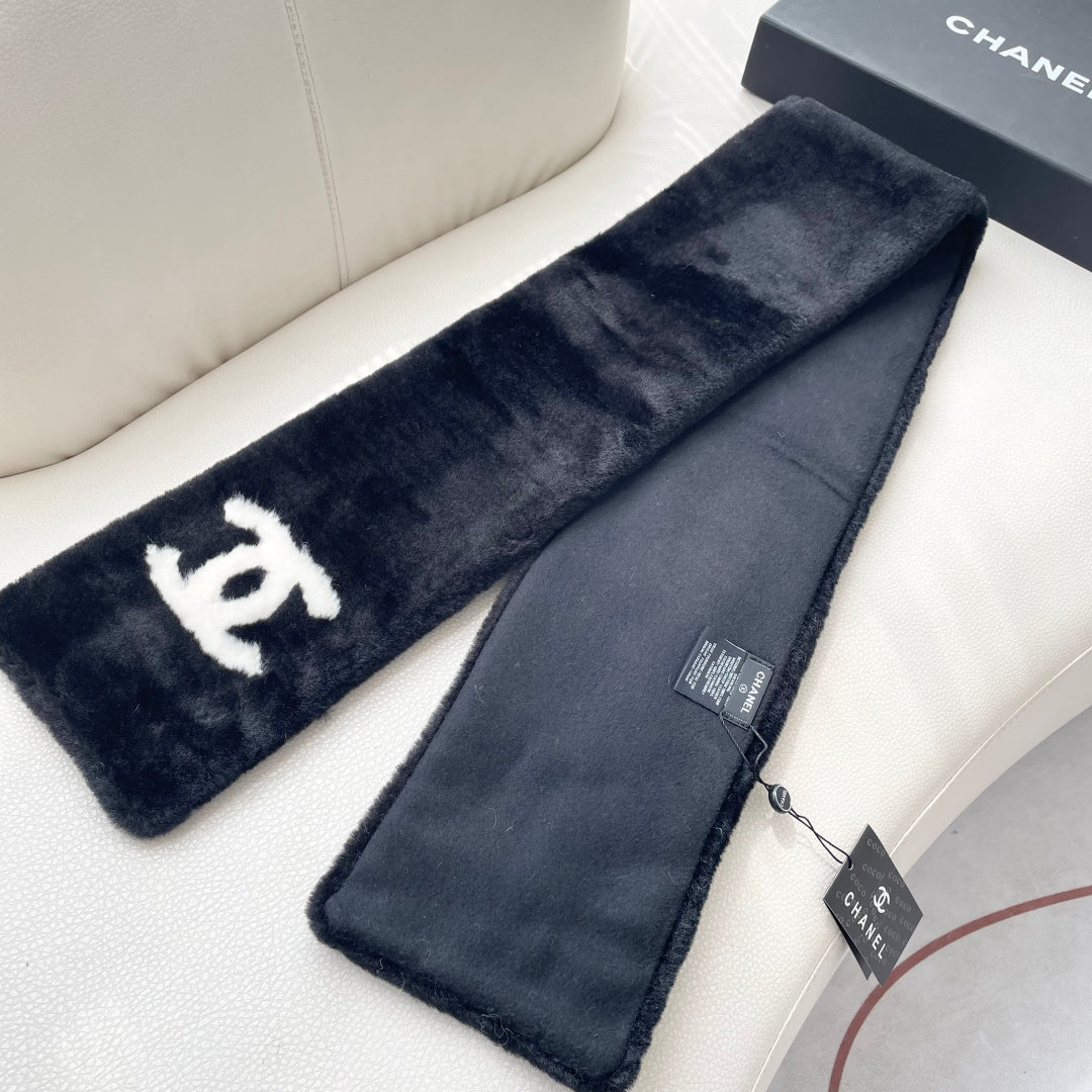 CC 25 Scarf 170cm Black Fleece 968489