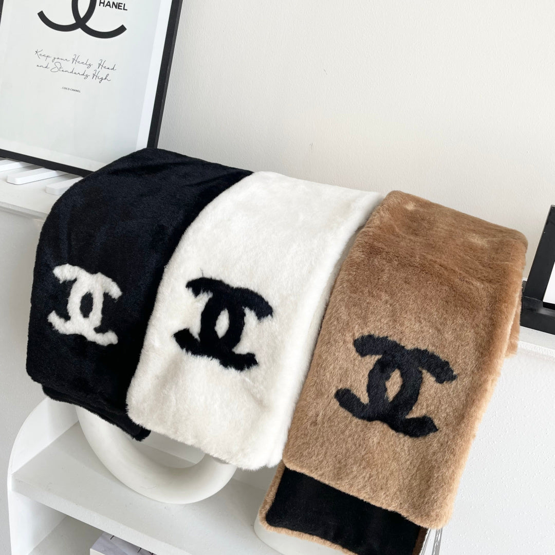 CC 25 Scarf 170cm Black Fleece 968489