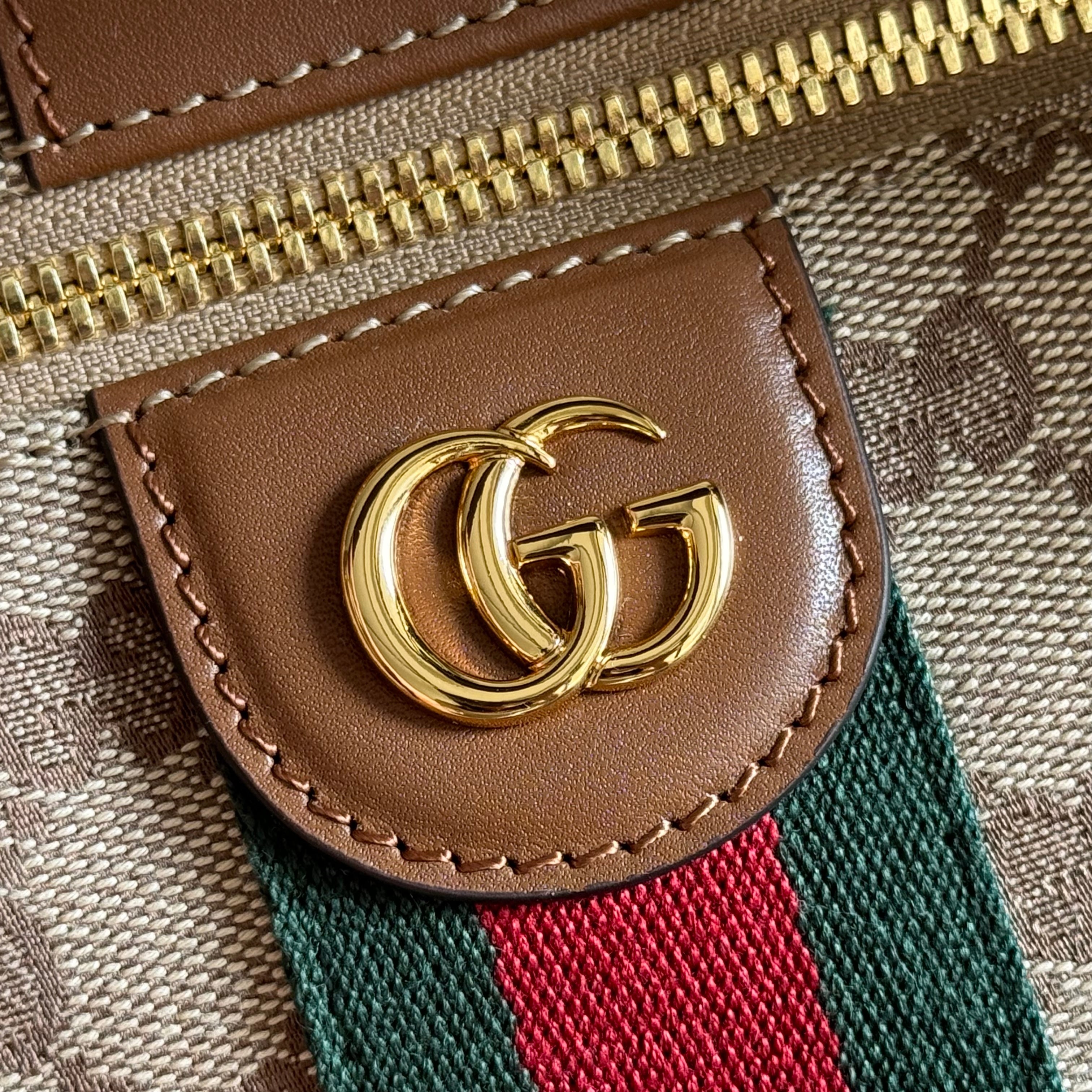 Gucci 2026 Vanity Top Handle Bag 27.5cm Ebony Dark Brown Canvas Leather 277178