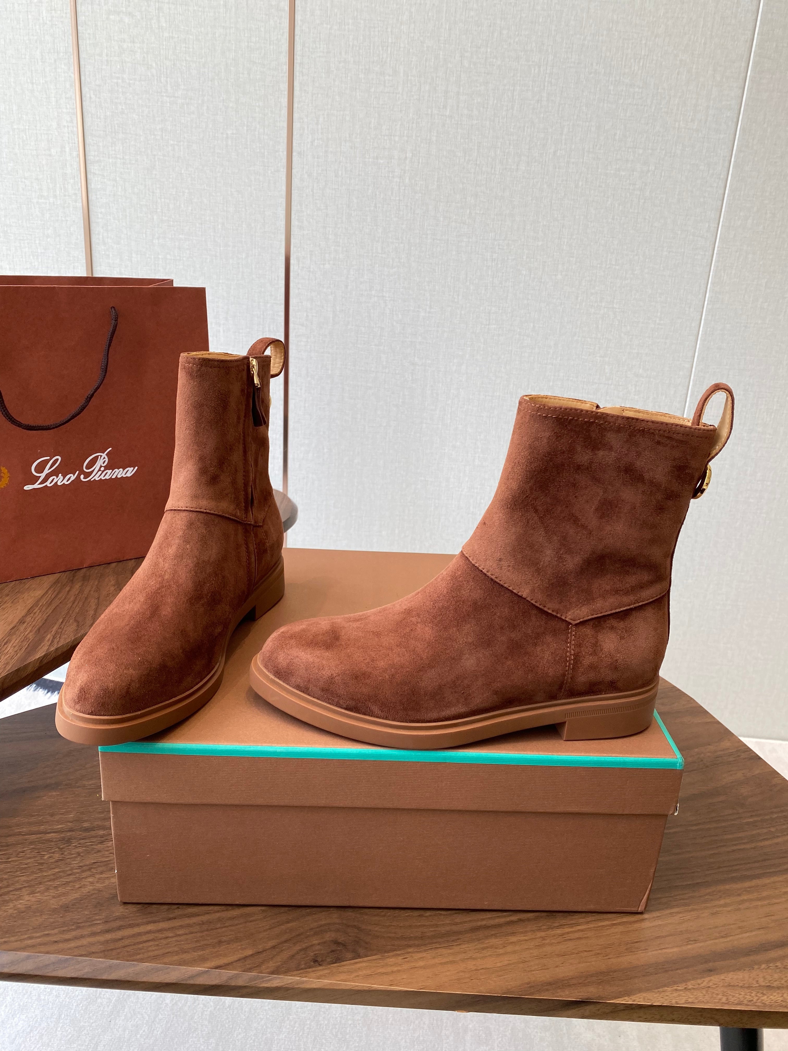 LP latest short boots brown suede 388104