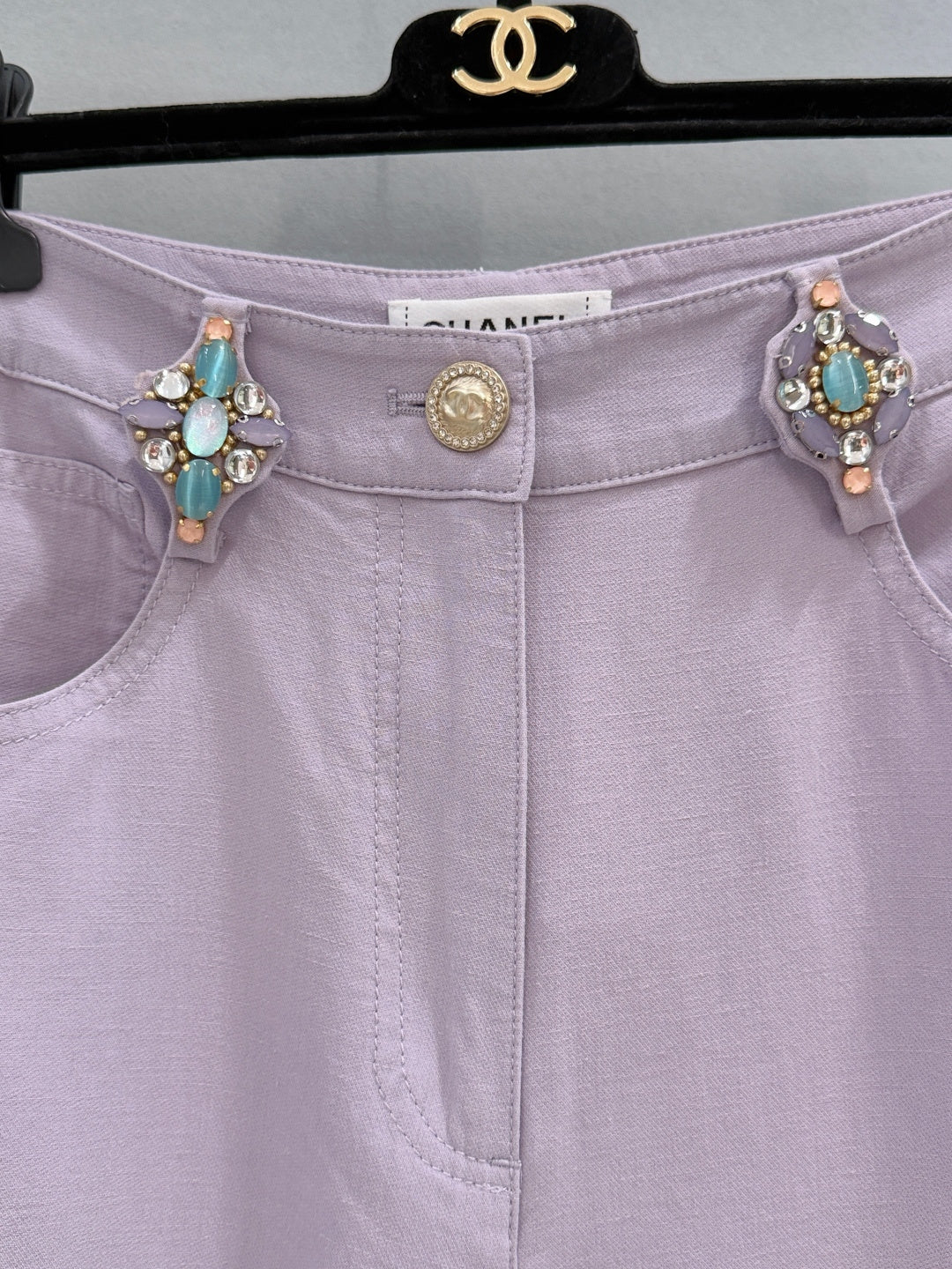 Chanel 2026 Flared Trouser Purple Cotton 267928