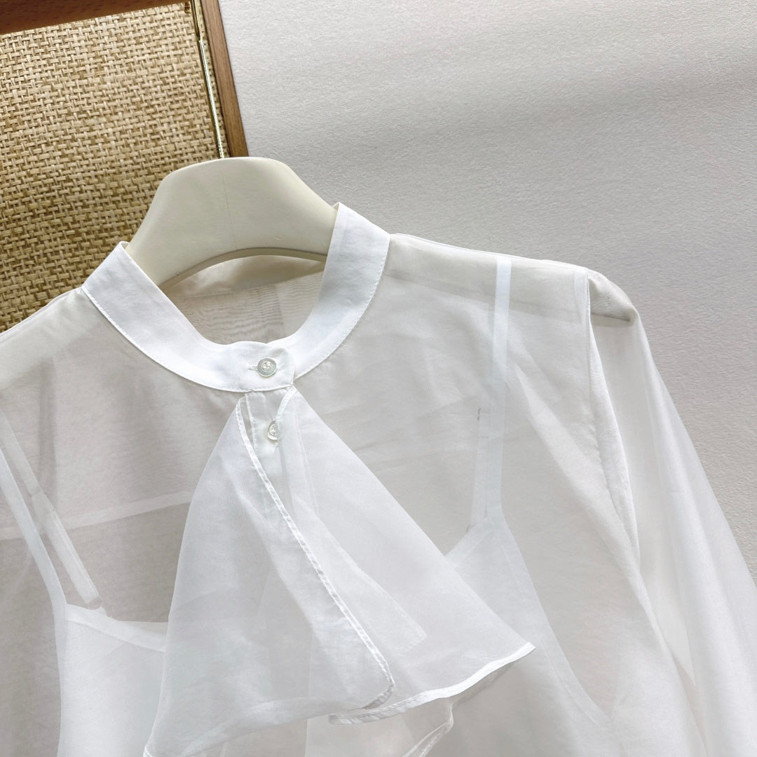 Dior 2026 Ruffle Shirt Tulle 571406