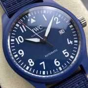 IWC Pilot's Mark XVIII 41mm Dark Blue Dial Rubber  Strap