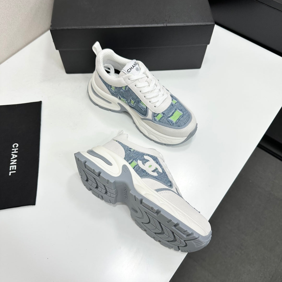 Channel 2026 Casual Sneakers 50mm Demin Suede 894875