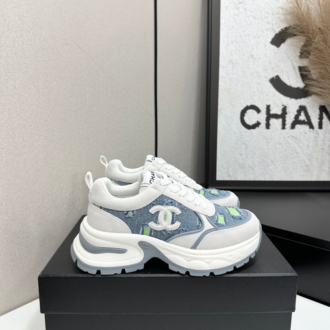 Channel 2026 Casual Sneakers 50mm Demin Suede 894875