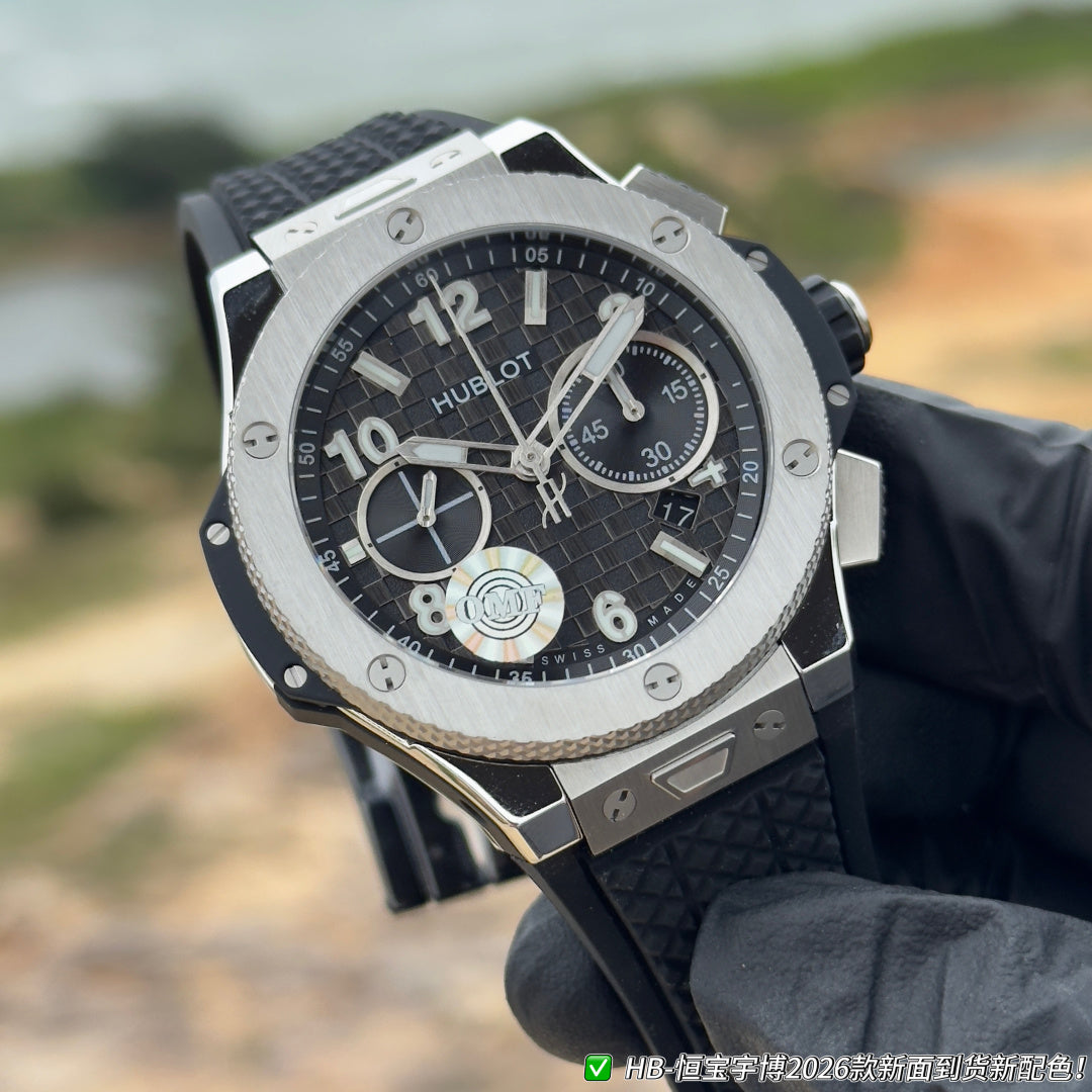 Hublot Big Bang Unico 43mm Titanium Case Black Rubber Strap