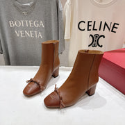 VT Short Boot Medium Cognac Brown Calfskin 174417