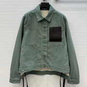 Loewe 25 Jacket Dusky Green Denim