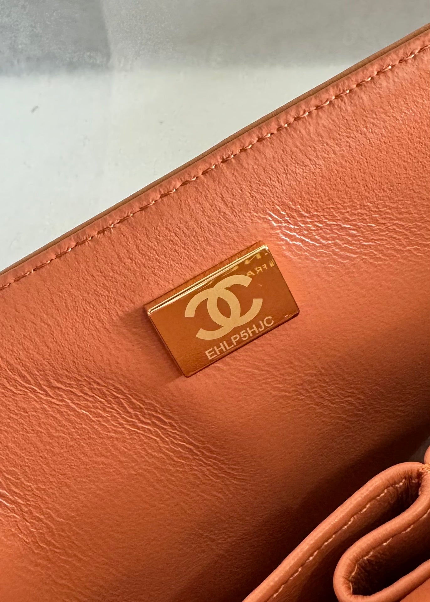 flap bag medium 25 brown lambskin gold hardware