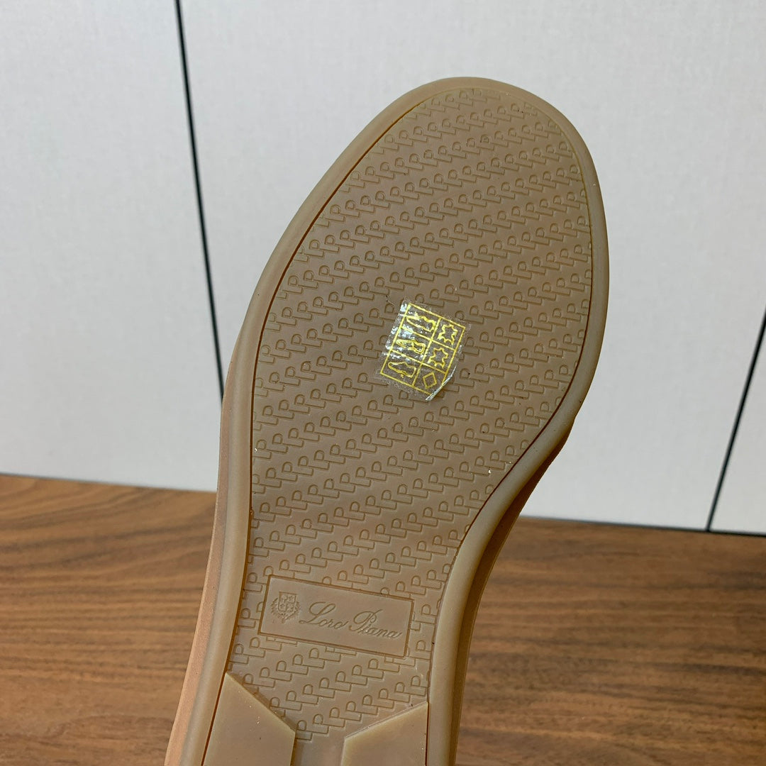 LP 26SS Velcro-strap Sneaker Black Suede Leather 585748