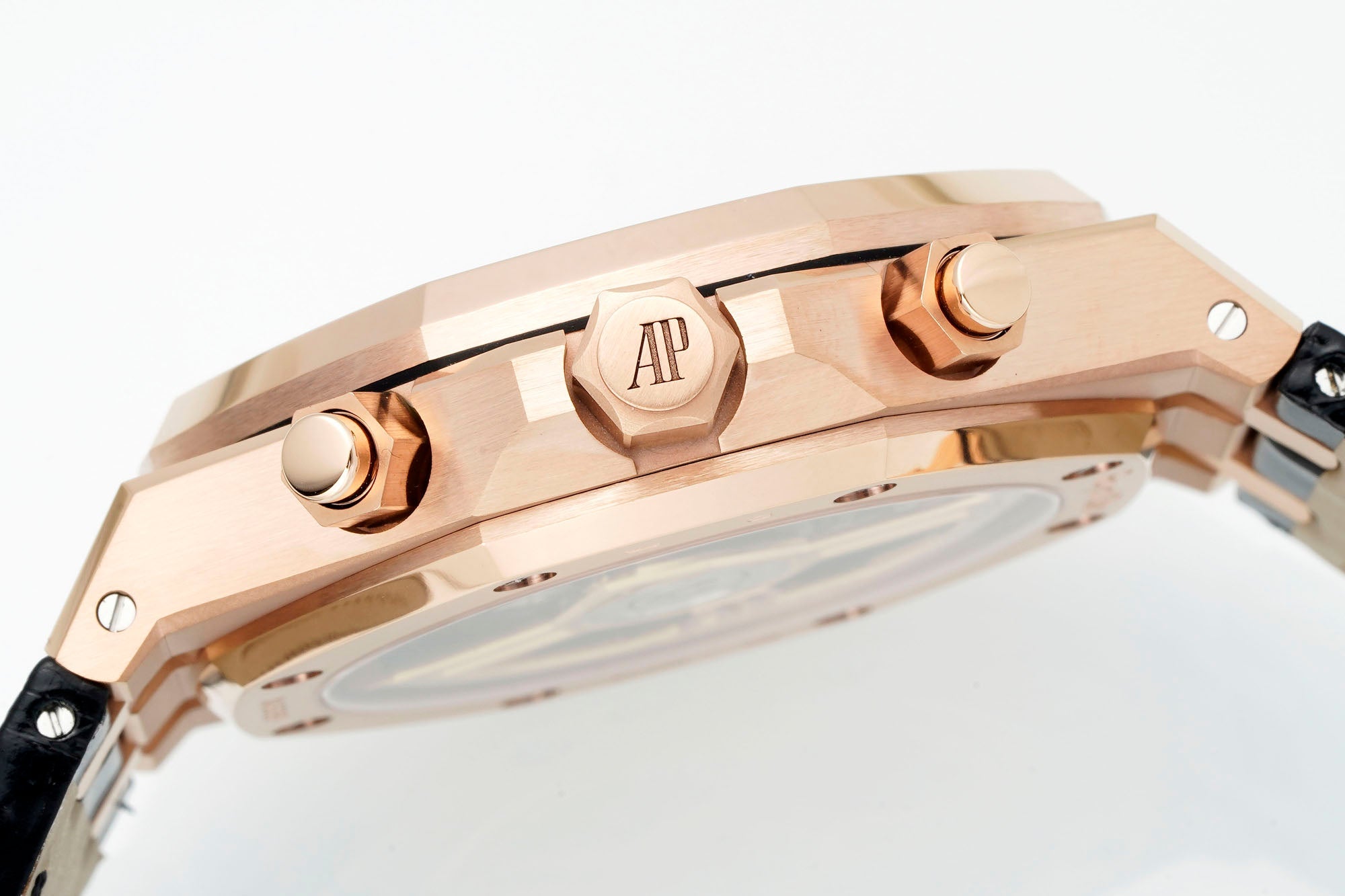 Audemars Piguet Royal Oak Chronograph 41mm Rose Gold Brown Leather