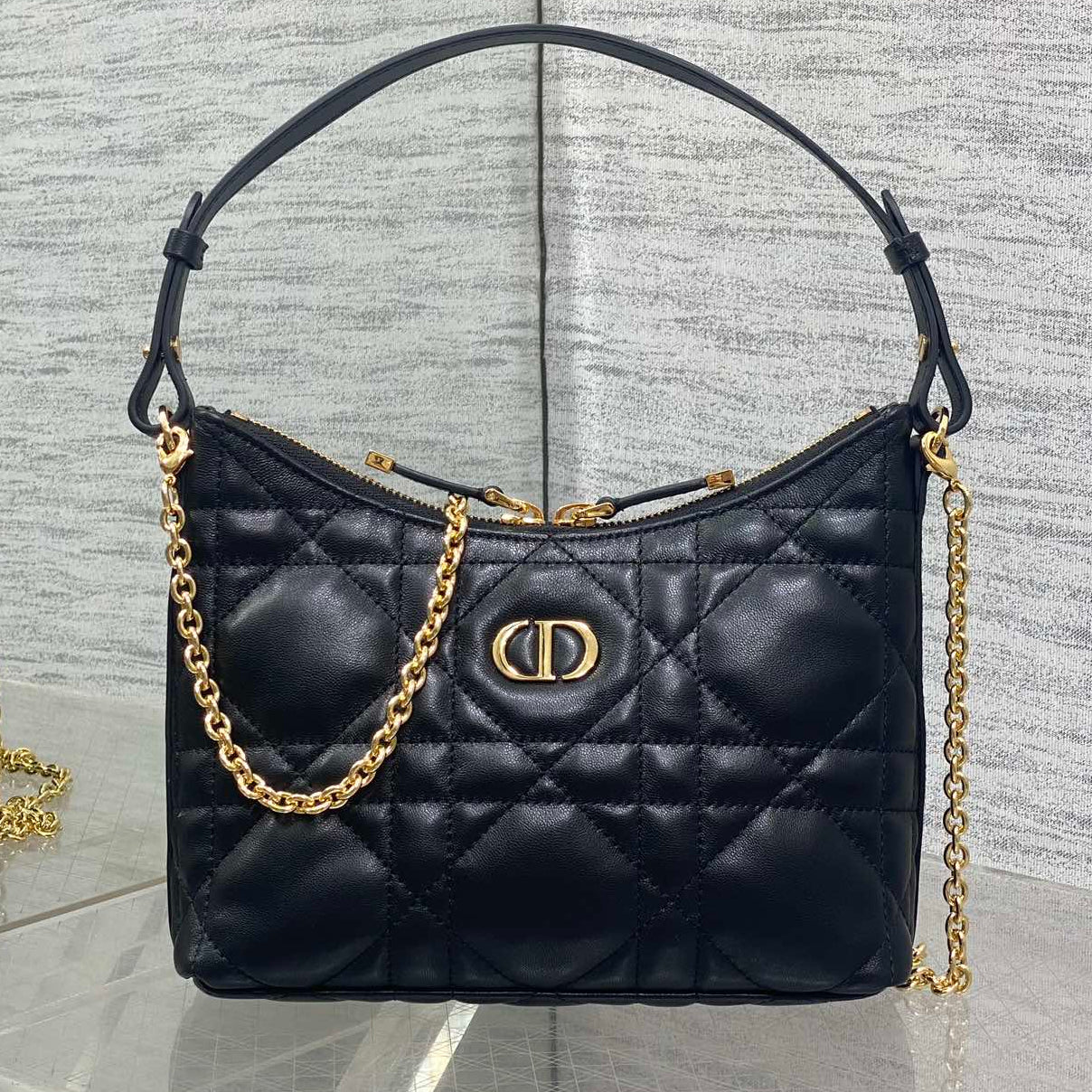 Dior 2025 Bag 19cm Black Lambskin 272824