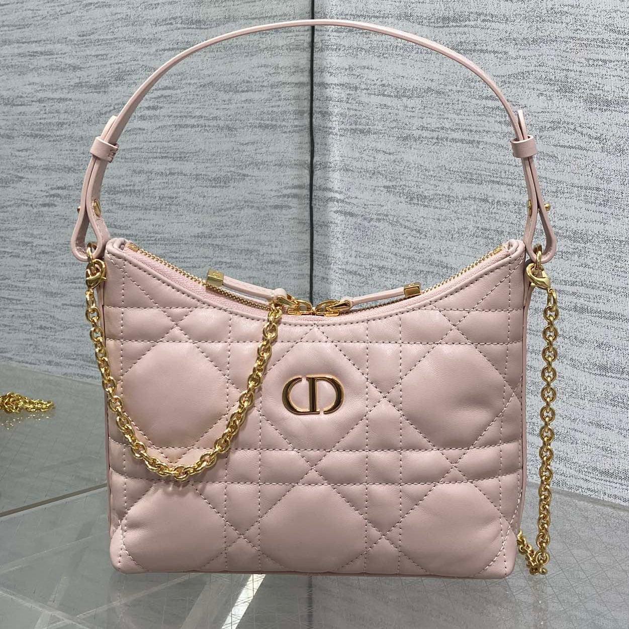 Dior 2025 Bag 19cm Pink Lambskin 272828